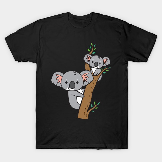 2 Koalas - on tree T-Shirt by theanimaldude